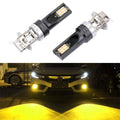 2 PCS H3 DC12V-24V / 12W / 3000K / 800LM 12LEDs SMD-3030 Car LED Fog Light, H3