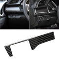 Car Carbon Fiber Headlight Switch Panel Decorative Sticker for Honda Tenth Generation Civic 2016-2019, Left Drive, Headlight Switch