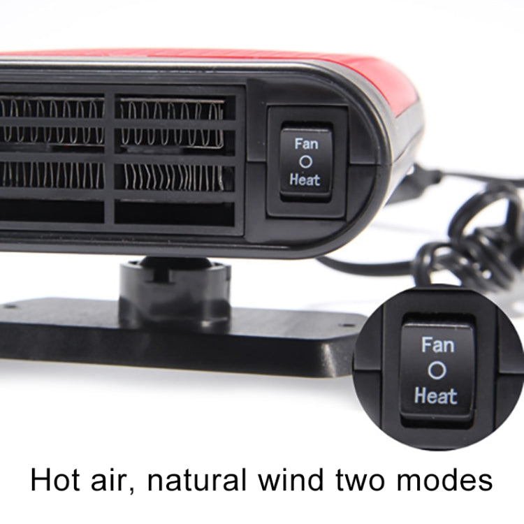 Car Heater Hot Cool Fan Windscreen Window Demister Defroster DC 24V, Ordinary Version, DC 24V, Ordinary Version (Grey), DC 24V, Ordinary Version (Red)