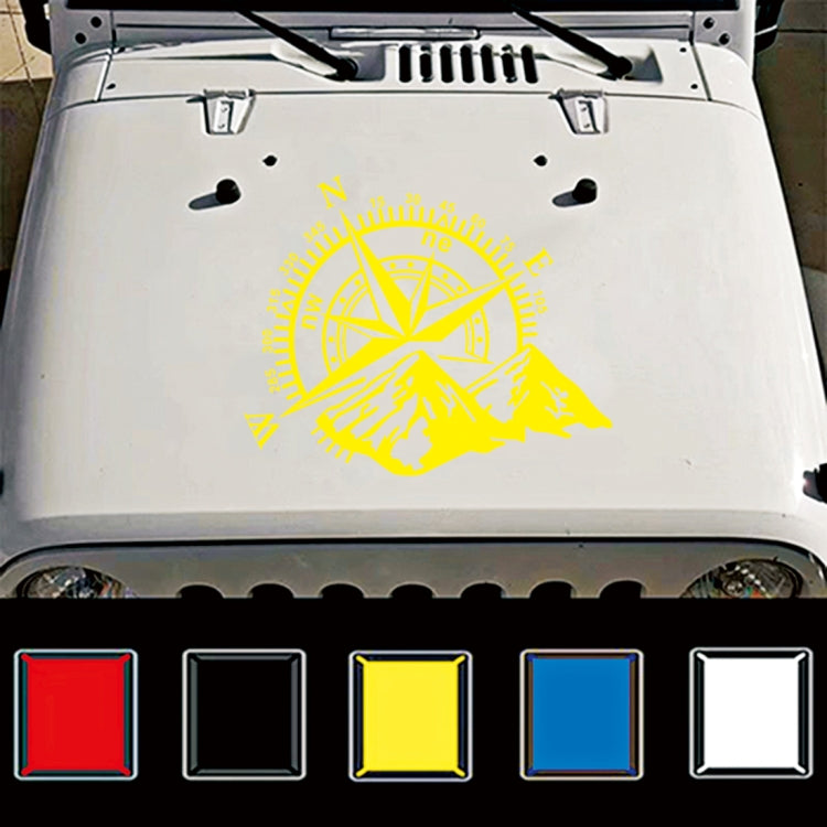 Car Styling Mountain Compass PVC Sticker Auto Decorative Sticker, D-813