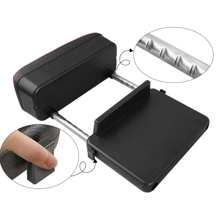 2 PCS Universal Car PU Leather Wrapped Armrest Box Cushion Car Armrest Box Mat with Storage Box, 2pcs(Black), 2pcs (Black Red), 2pcs(Black White), 2pcs(Grey), 2pcs(Beige), 2pcs(Brown)