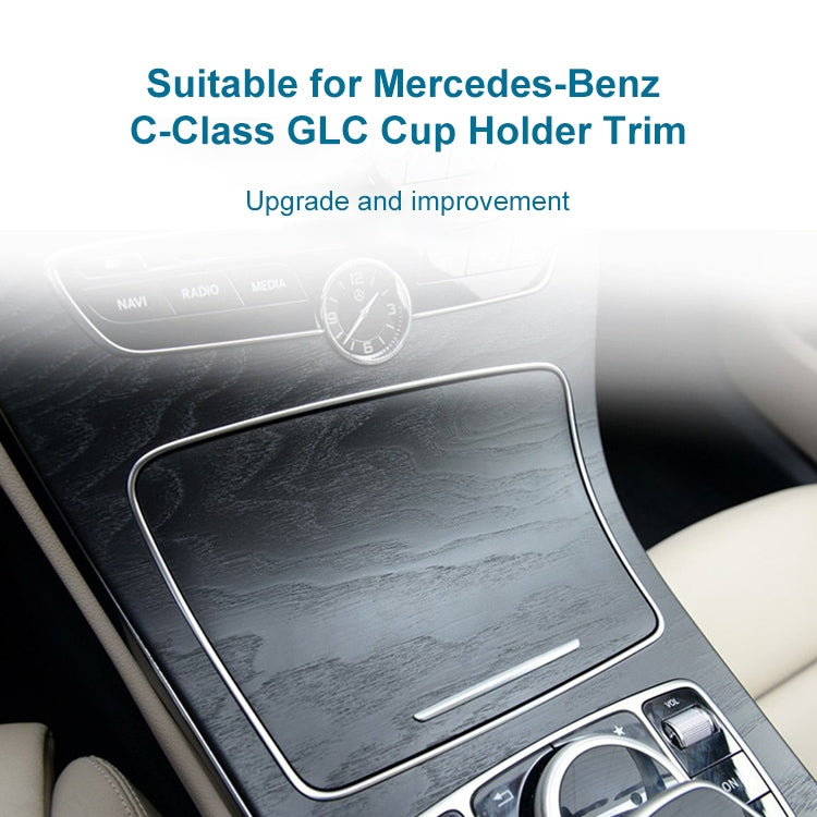 2056830900 Car Cup Holder Electroplating Trim Decorative Frame for Mercedes-Benz C Class W205, Cup Holder Electroplating Decorative Frame