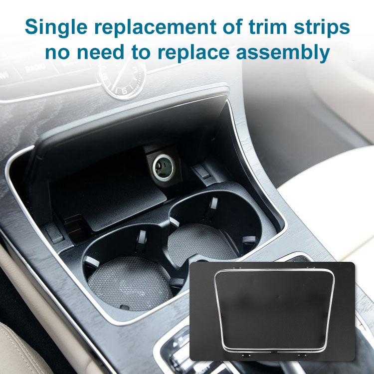 2056830900 Car Cup Holder Electroplating Trim Decorative Frame for Mercedes-Benz C Class W205, Cup Holder Electroplating Decorative Frame