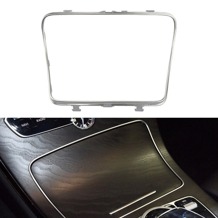 2056830900 Car Cup Holder Electroplating Trim Decorative Frame for Mercedes-Benz C Class W205, Cup Holder Electroplating Decorative Frame
