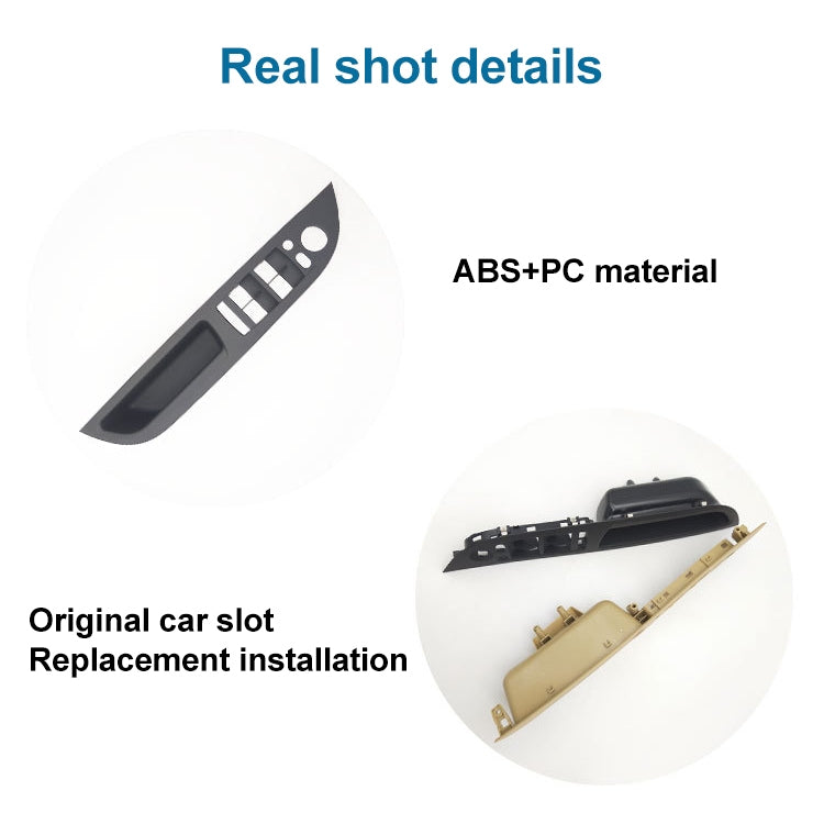 Car Left Front Door Window Lift Switch Trim Panel 51416983705 for BMW E60 2008-2010, Left Driving High Configuration Version, High Configuration Version