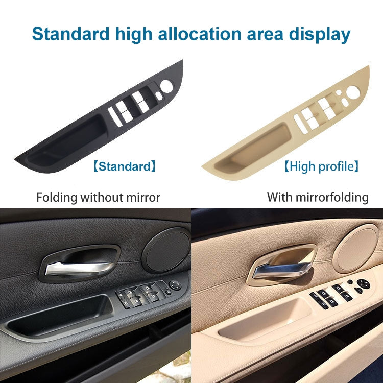 Car Left Front Door Window Lift Switch Trim Panel 51416983705 for BMW E60 2008-2010, Left Driving High Configuration Version, High Configuration Version