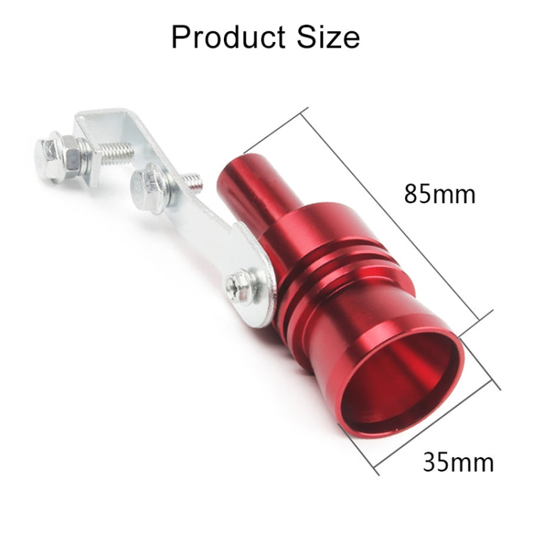 Universal Aluminum Turbo Sound Exhaust Muffler Pipe Whistle Car / Motorcycle Simulator Whistler, Size: XL, Outside Diameter: 35mm, Size: XL (Red), Size: XL (Silver), Size: XL (Black), Size: XL (Gold), Size: XL (Blue)
