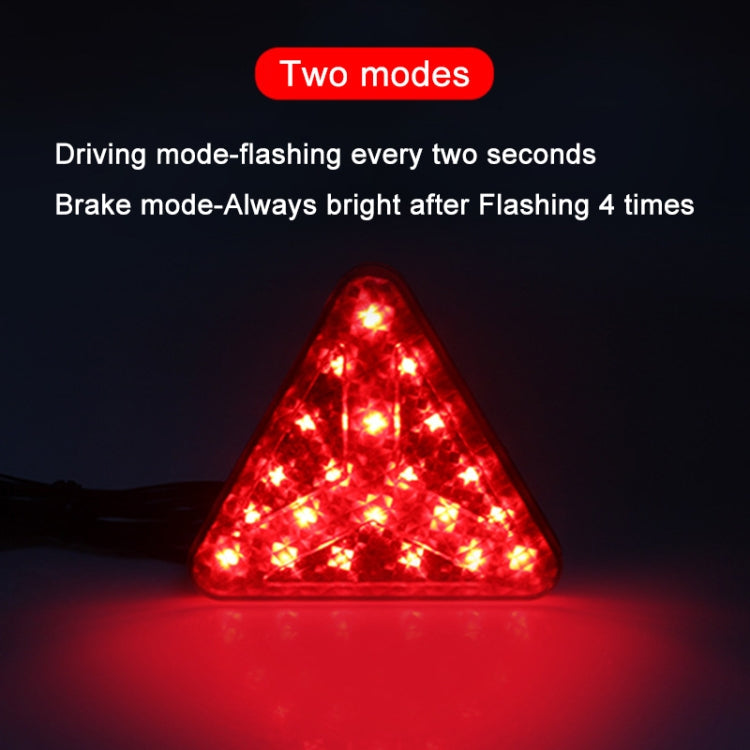 Bicycle / Mountain Bike X Style Triangle Pilot Light LED Tail Light, X Style