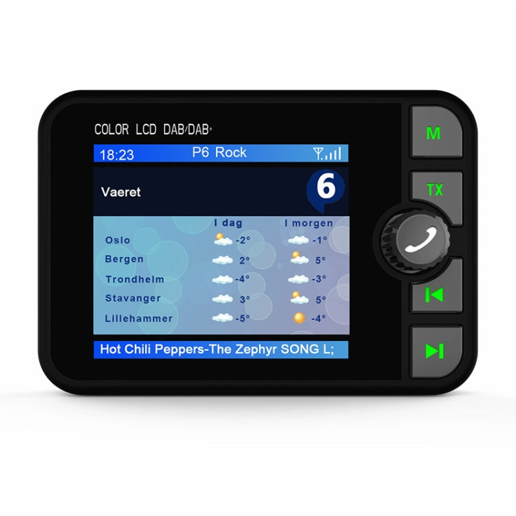 DAB-C6 Car DAB Digital Radio Receiver Bluetooth MP3 Player FM Transmitter, DAB-C6