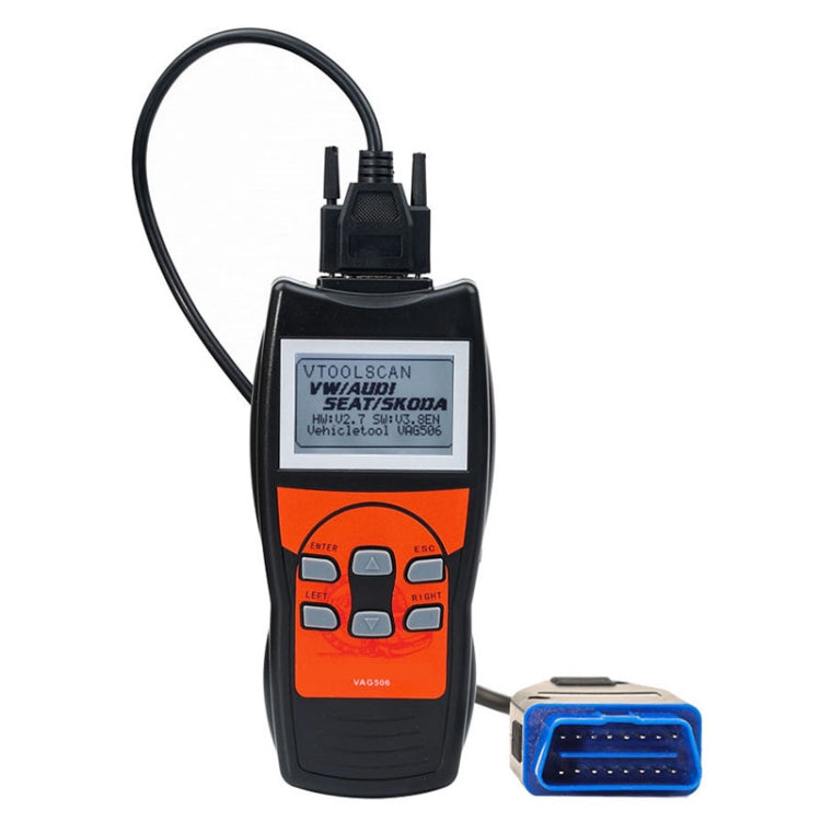 VAG506 Car Mini Code Reader OBD2 Fault Detector Diagnostic Tool, VAG506