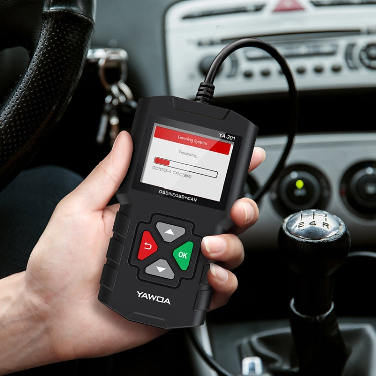 YA201 Car Mini Code Reader OBD2 Fault Detector Diagnostic Tool, YA201