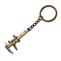 5 PCS Mini Vernier Caliper Keychain Key Rings, Vernier Shape(Bronze), Vernier Shape(Silver)