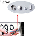 10 Sets Anti-theft Screws Car License Plate Bolts Frame Screws, 10 Sets