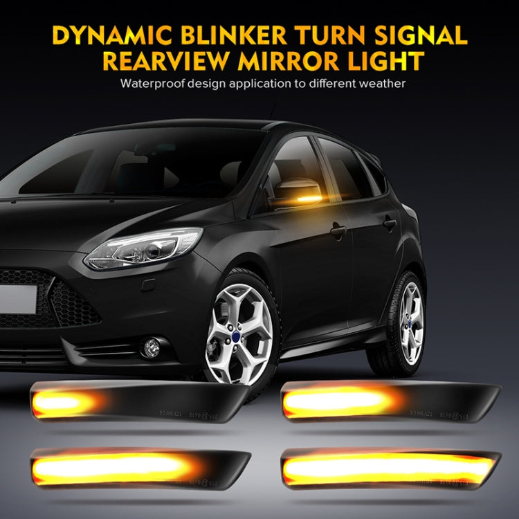 2 PCS D12V / 5W Car LED Dynamic Blinker Reversing Light Flowing Water Turn Signal Light for Ford, For Ford