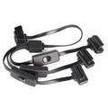16PIN Car Ultra-thin OBD Diagnostic Extended Cable OBD2 Cable with Switch, 16PIN 3 in 1