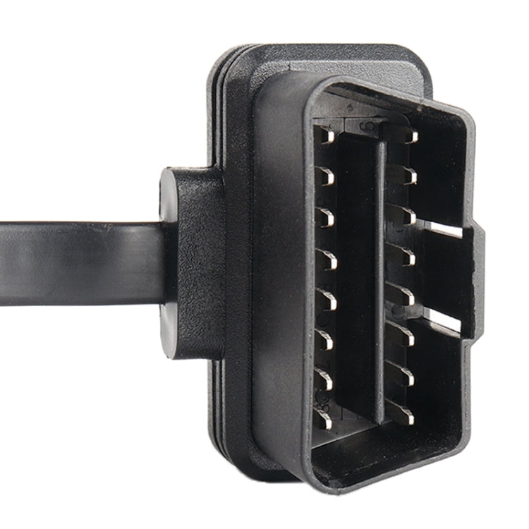 16PIN Car Ultra-thin OBD Diagnostic Extended Cable OBD2 Cable with Switch, 16PIN 3 in 1