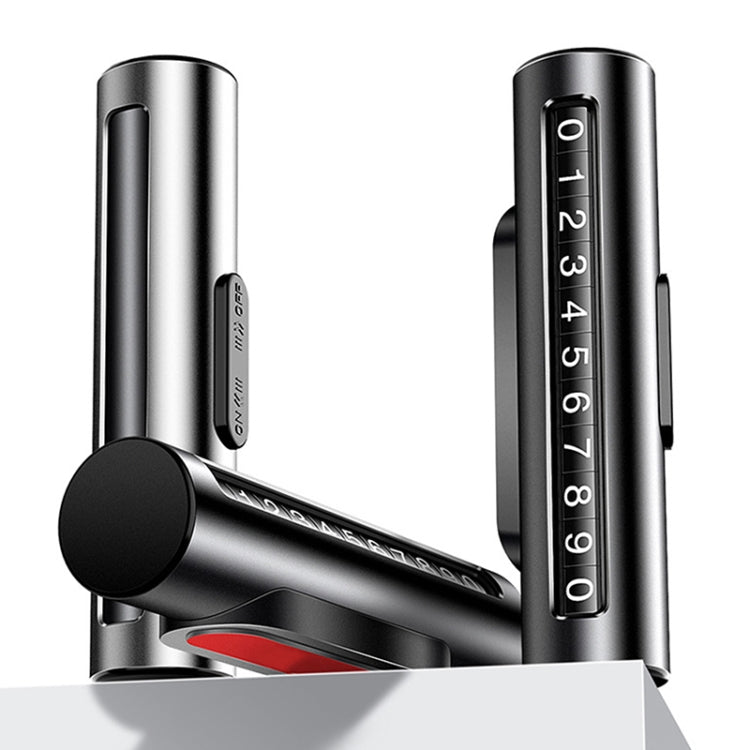 Car Metal Roller Creative Temporary Parking Card Parking Number Card, Metal Roller(Black), Metal Roller(Red), Metal Roller(Silver), Metal Roller (Silver Grey)