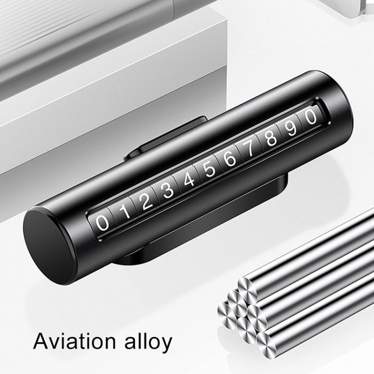 Car Metal Roller Creative Temporary Parking Card Parking Number Card, Metal Roller(Black), Metal Roller(Red), Metal Roller(Silver), Metal Roller (Silver Grey)