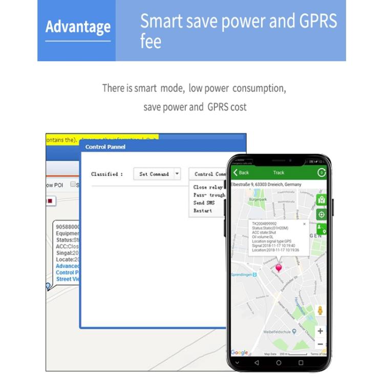 TK600 2G GPS / GPRS / GSM Strong Magnetic Realtime Car Truck Vehicle Tracking GPS Tracker, TK600