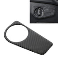 Car Carbon Fiber Headlight Switch Panel Decorative Sticker for Volkswagen Tiguan L 2019-2021, Low Configuration, Headlight Switch, Low Configuration