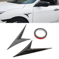 Modified Fender Side Wing Sticker Blade Side Shark Gill Car Body Decorative Sticker for Honda 10th Generation Civic, Carbon Fiber, Carbon Fiber