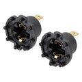 TK-203 1 Pair H7 Halogen Headlight Holder for Mazda 3 5 323 / Kawasaki ER6-F 2002-2005, For Mazda 3 5 323
