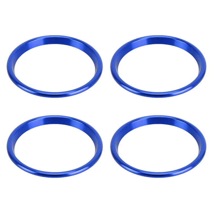 4 PCS Car Metal Air Outlet Decorative Outside Ring for Audi A3 / S3 / Q2L, For Audi A3 / S3 / Q2L