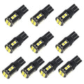 10 PCS T10/168/194 DC12V / 1W / 6000K / 60LM Car Decoding Clearance Lights with 12LEDs SMD-3030 Lamp Beads, T10/168