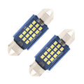 2pcs 36mm DC12-24V / 1W / 6000K / 60LM 15LEDs SMD Car Reading Lamp Dome Light, 36mm