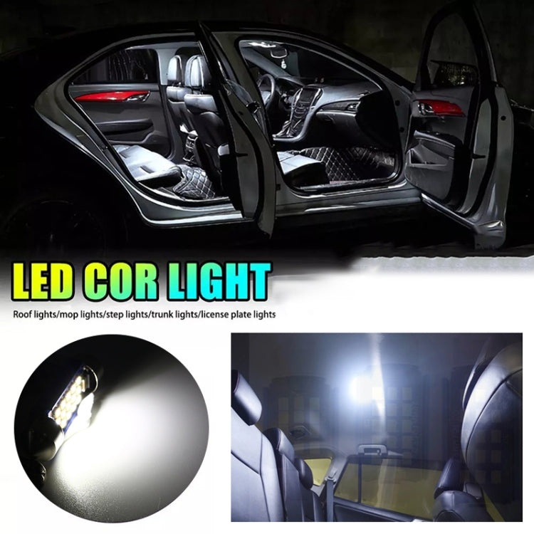 2pcs 36mm DC12-24V / 1W / 6000K / 60LM 15LEDs SMD Car Reading Lamp Dome Light, 36mm