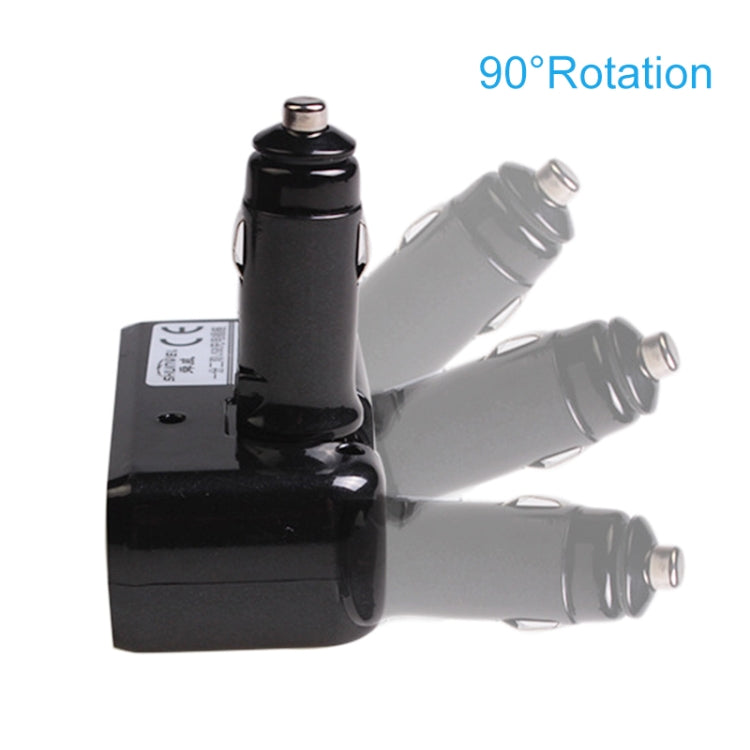 SHUNWEI SD-1918 80W 3.1A Car 2 in 1 Dual USB Charger, SD-1918, SD-1918 (Black)