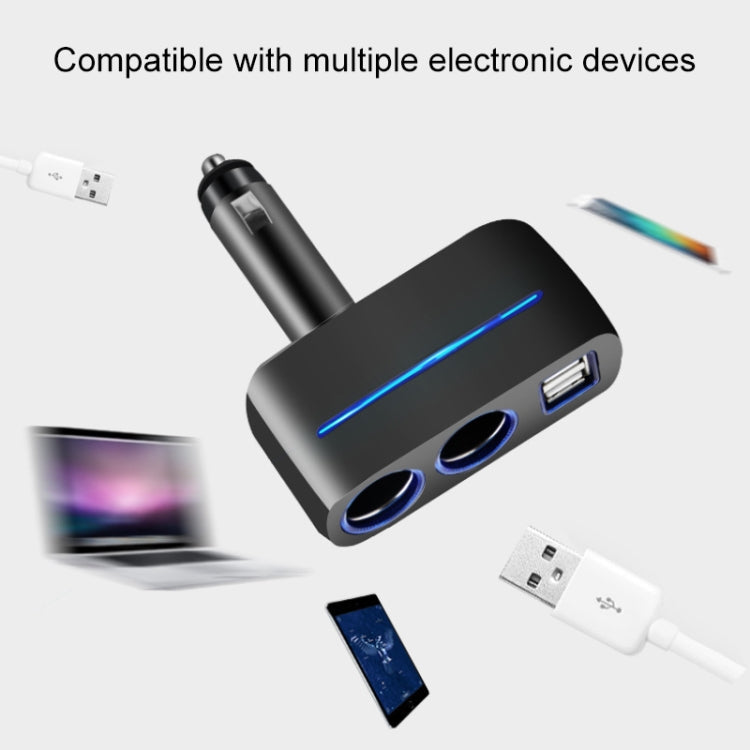 SHUNWEI SD-1918 80W 3.1A Car 2 in 1 Dual USB Charger, SD-1918, SD-1918 (Black)