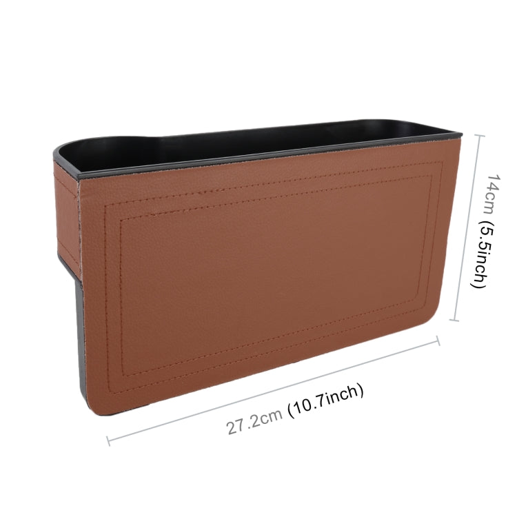 2 PCS Car Multi-functional Principal And Deputy Driver Seat Console Leather Box, Seat Console Leather Box (Beige), Seat Console Leather Box (Red), Seat Console Leather Box (Brown), Seat Console Leather Box (Black)