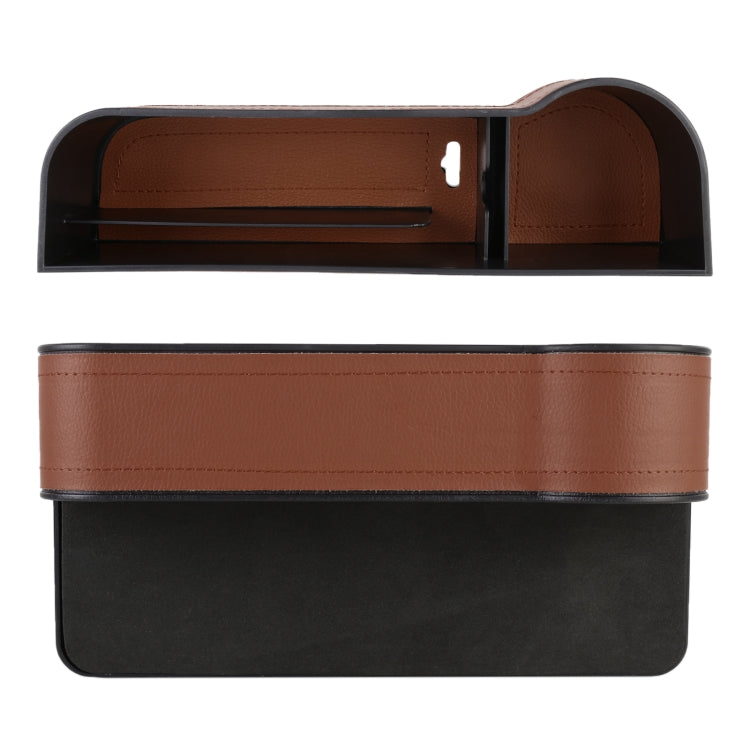 2 PCS Car Multi-functional Principal And Deputy Driver Seat Console Leather Box, Seat Console Leather Box (Beige), Seat Console Leather Box (Red), Seat Console Leather Box (Brown), Seat Console Leather Box (Black)
