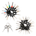 41 in 1 Car Plug Circuit Board Wire Harness Terminal Extraction Pick Connector Crimp Pin Back Needle Remove Tool, 41 in 1