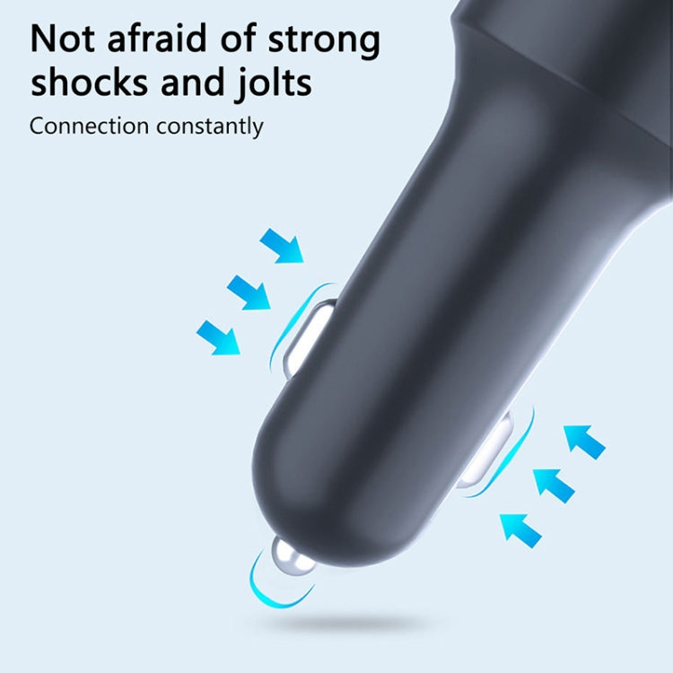 C12 Multifunctional Car Dual USB Charger Bluetooth FM Transmitter with Atmosphere Light, C12