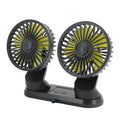 F404 Car Center Console USB Dual-head Electric Cooling Fan with Aromatherapy, F404