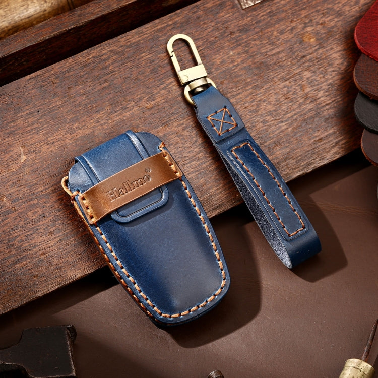 Hallmo Car Cowhide Leather Key Protective Cover Key Case for Haval H6, For Haval H6