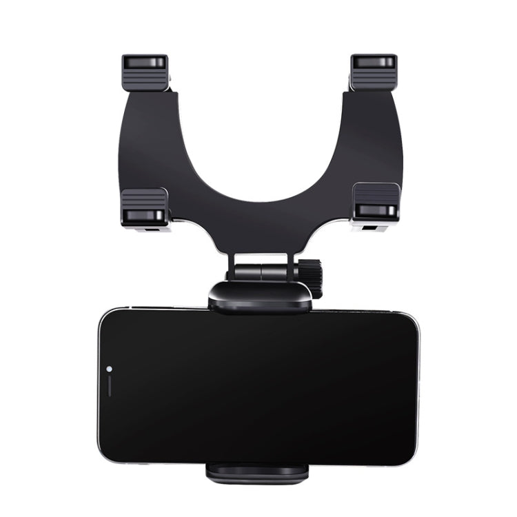 Car Rearview Mirror Mobile Phone Bracket Navigation Recorder Rotating Holder, Car Rearview Mirror Phone Bracket