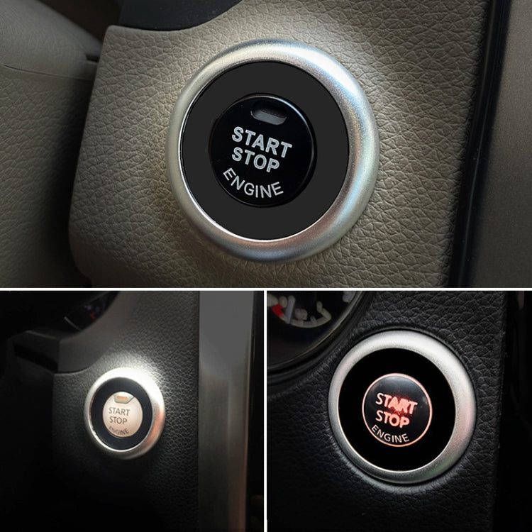 Car Engine Start Key Push Button Ring Trim Sticker Decoration for Infiniti Q50L/QX50/Q70/QX60/Q60, For Infiniti Q50L (Silver), For Infiniti Q50L (Black), For Infiniti Q50L (Blue), For Infiniti Q50L (Red)