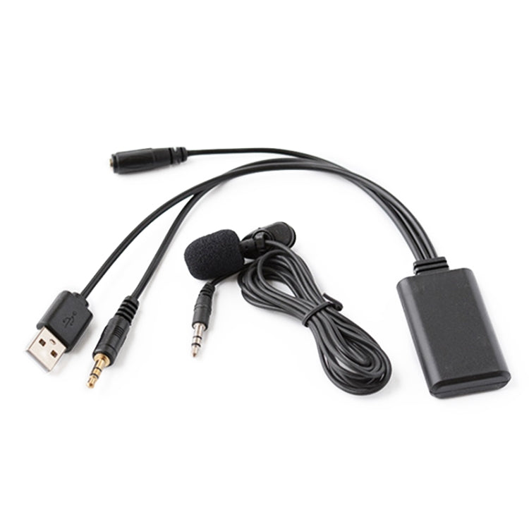 Car AUX Music + MIC Bluetooth Phone Cable, Cable Length: 1.5m, Car AUX Cable
