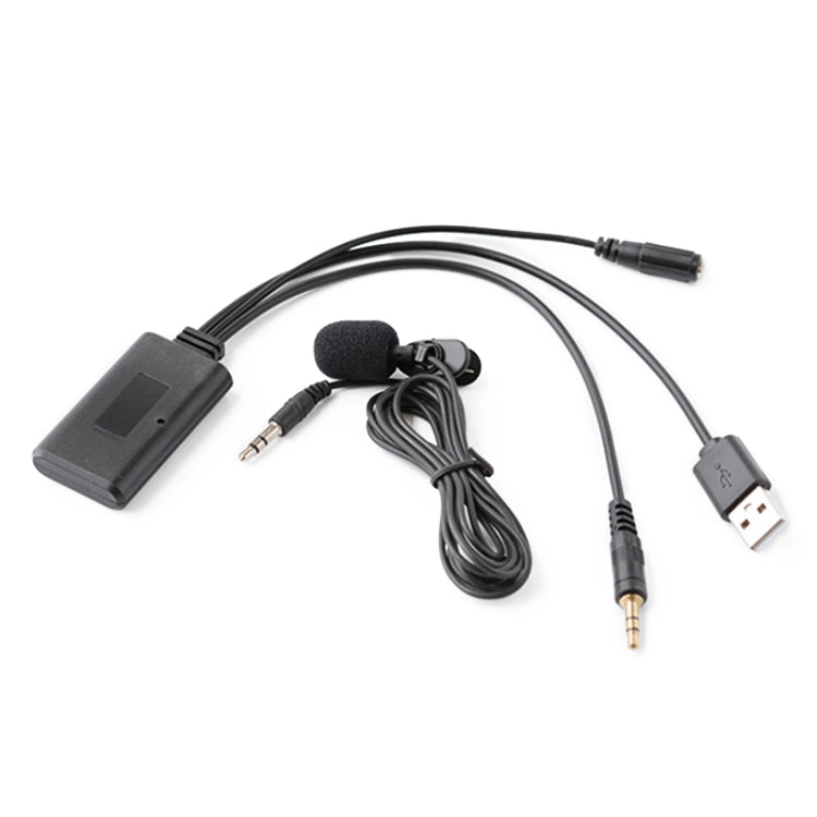 Car AUX Music + MIC Bluetooth Phone Cable, Cable Length: 1.5m, Car AUX Cable