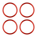 4 PCS / Set Air Conditioning Vent Metal Decorative Ring for Audi A1, For Audi A1