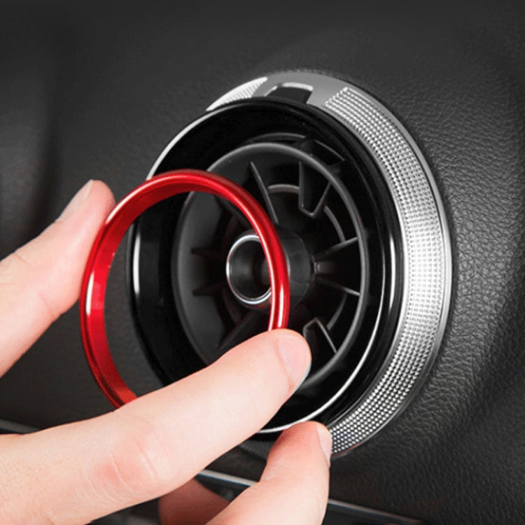 4 PCS / Set Air Conditioning Vent Metal Decorative Ring for Audi A1, For Audi A1