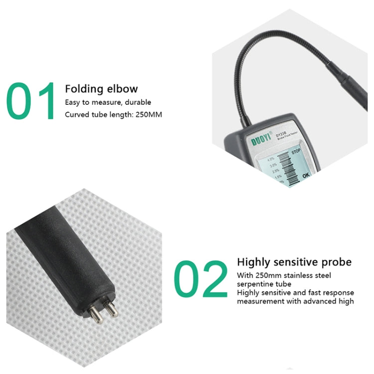 DUOYI DY23B Car Brake Fluid Detection Pen Moisture Tester, DY23B
