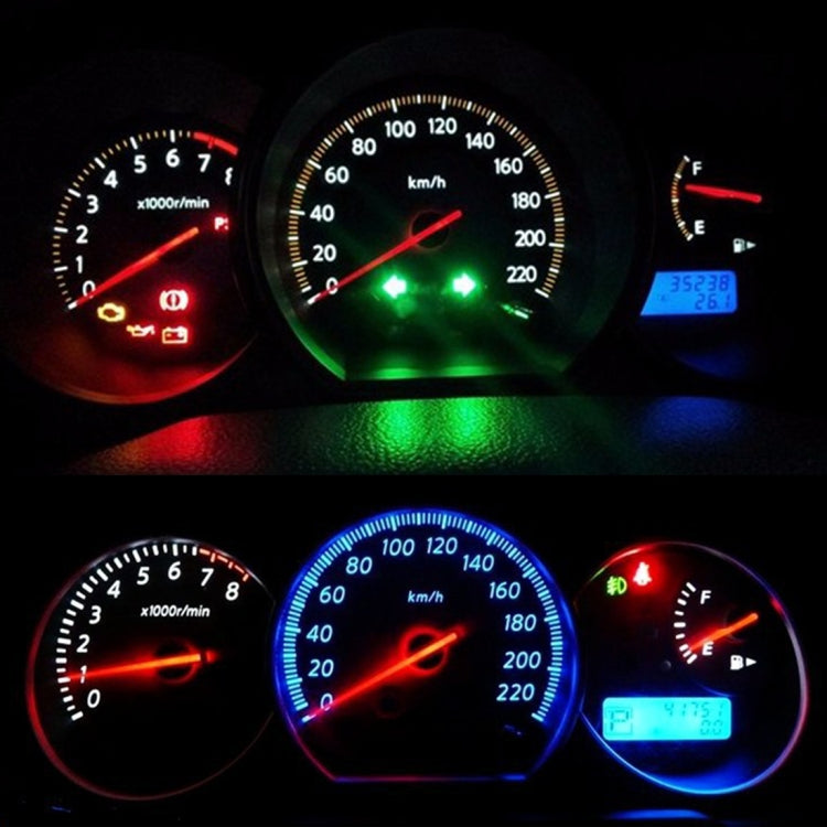 10 PCS B8.4 0.2W DC12V Wedge Instrument Panel COB LED Light Dashboard Gauge Cluster Indicator Lamp Bulb, B8.4 (Yellow Light), B8.4 (Ice Blue Light), B8.4 (Blue Light), B8.4 (Pink Light), B8.4 (Green Light), B8.4 (Red Light), B8.4 (White Light)