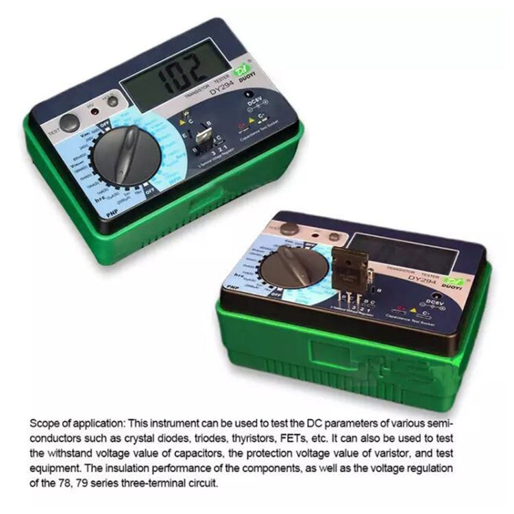 DUOYI DY294 Multifunction Digital Transistor AnalyzerTester, DY294