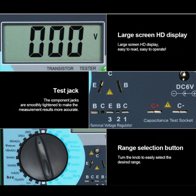 DUOYI DY294 Multifunction Digital Transistor AnalyzerTester, DY294