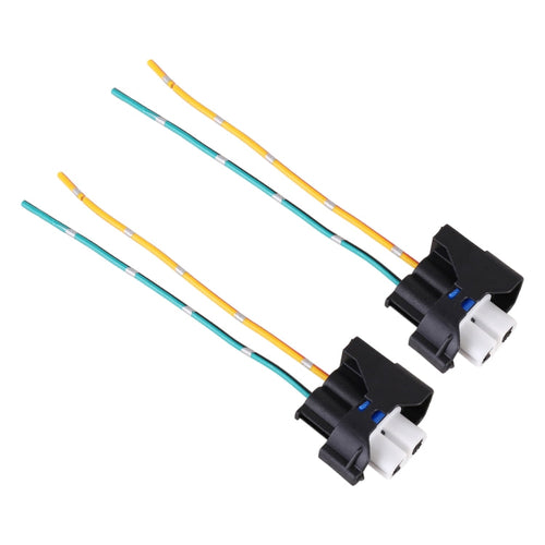 1 Pair Car H11 Bulb Holder Base Female Socket with Cable for Ford, For Ford