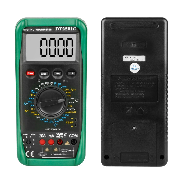 DUOYI DY2201C Car High-precision Digital Multi-function Maintenance Automatic Universal Meter, DY2201C